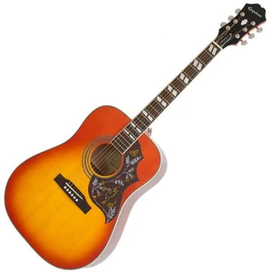 Epiphone Hummingbird Studio Faded Cherry Chitarra Semiacustica Dreadnought