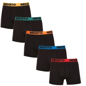 5PACK men's boxers Nedeto black