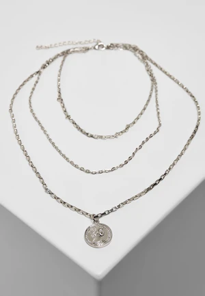 Amulet Layering Necklace - Silver Color