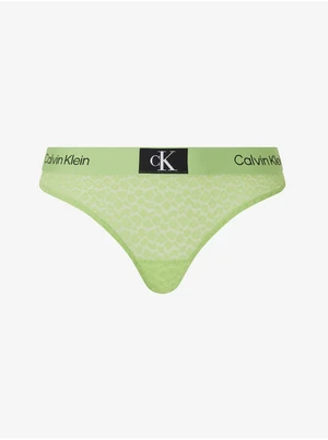 Světle zelená dámská tanga Calvin Klein Underwear - Dámské