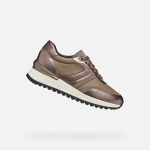 Brown women's sneakers Geox Desya - Women's