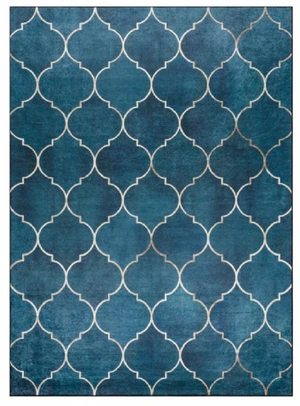 Kusový koberec ANDRE Maroccan trellis 1181 blue-80x150