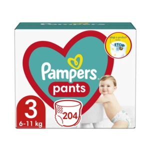 Pampers Pants vel. 3 6–11 kg plenkové kalhotky 204 ks