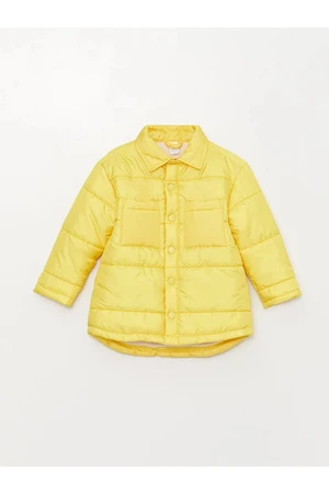 LC Waikiki LCW ECO Polo Collar Patterned Baby Boy Coat.