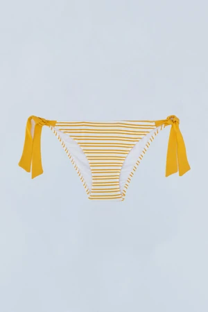 Dagi Yellow Lace-Up Bikini Bottom