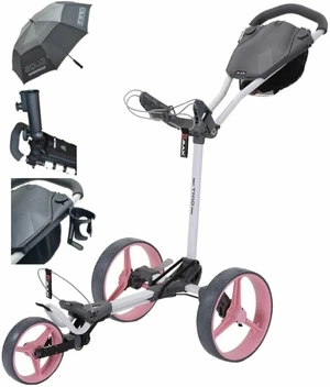 Big Max Blade Trio Deluxe SET White/Pink Trolley manuale golf