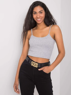 RUE PARIS Grey melange crop