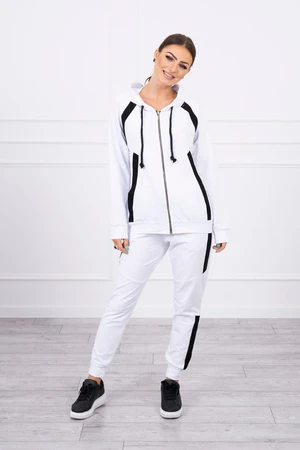 Tracksuit with white stripes