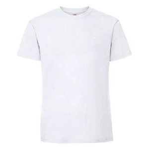 White Men's T-shirt Iconic 195 Ringspun Premium Fruit of the Loom