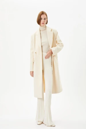 Koton Women's Ecru Coat