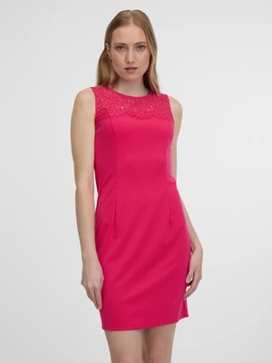 Orsay Dark pink Women's Sheath Dress with Lace - Women