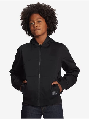 Black Boys Light Hooded Jacket DC Rowdy - Boys