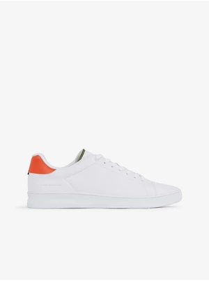 White Mens Leather SneakersTommy Hilfiger - Men