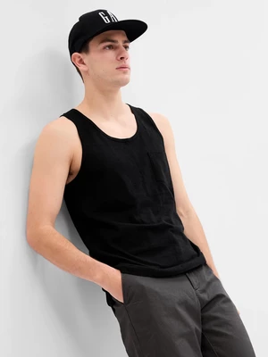 Men's Black Tank Top GAP