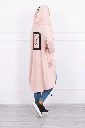 Oversize Hooded Worm Dark Powder Pink