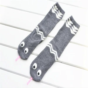 2023 Baby Socks 2 To 4years Children's Cartoon Small Snake Cotton Combed Cotton Floor Antiskid Girl Sock 6pair/lot