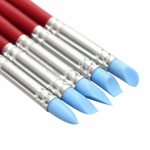 Carver Pen Set Silicone Fondant Shaping Pen Brush Art Craft Clay Pottery Modeling Sculpture Sculpting Tools