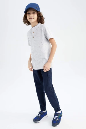 DEFACTO Boys Cargo Jogger Gabardine Sustainable Trousers