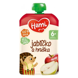 HAMI Kapsička jablíčko a hruška 6m+ 100 g x 6 kusů