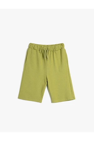 Koton Tie Waist Shorts Basic Pocket Cotton Cotton