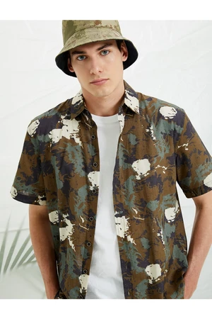 Koton Printed Short Sleeve Shirt