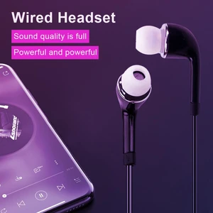 3.5mm Wired Headphones for Android Ios Xiaomi Portable Stereo Music in-Ear Sports Earphone with Mic Handsfree Call Phone