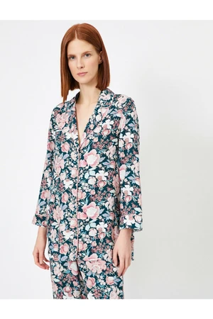 Koton Floral Pattern Detailed Pajama Top