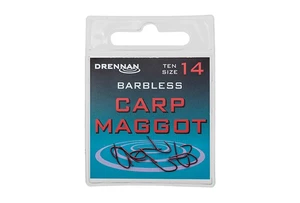 Drennan háčky bez protihrotu Carp Maggot Barbless vel. 14