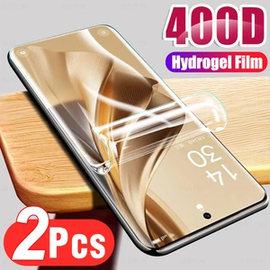 2Pcs 400D Hydrogel Protective Film Not Glass For Oppo Reno10 Pro+ 5G Screen Protector Appo Reno 10 Pro Plus 10Pro Reno10Pro 2023