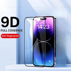 ​Screen Protector for iPhone 14 Pro max 13 12 11 Full Coverage Tempered Glass For iPhone X XS XR XsMax SE2 SE3 7 Plus 8 plus