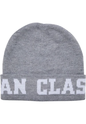 Jaquard Beanie logo grey