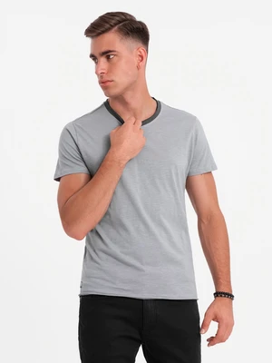 Ombre Men's T-shirt with raw finish - gray