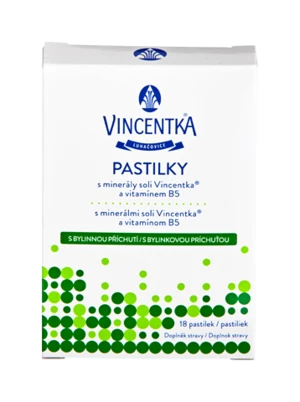 VINCENTKA pastilky bylinné 18ks