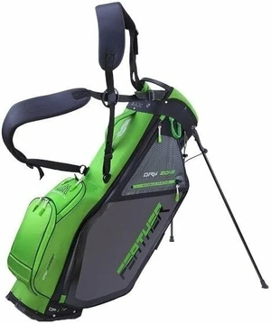 Big Max Dri Lite Feather Sac de golf cu stativ Lime/Black/Charcoal