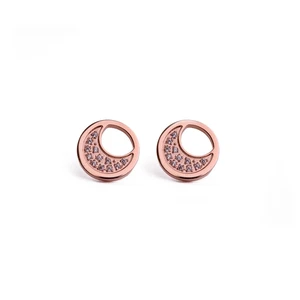 VUCH Rose Gold Moon Earrings