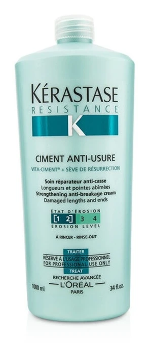 Kérastase Obnovujúca kúra pre poškodené vlasy Ciment Anti-Usure (Strengthening Anti-Breakage Cream) 1000 ml