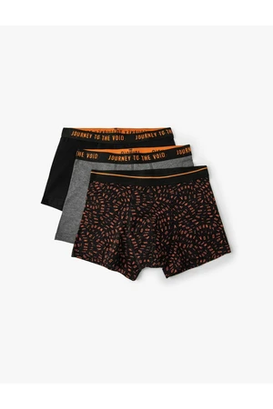 Koton 3-Piece Boxer Set Motto Printed Multi Color