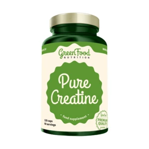 GREENFOOD NUTRITION Pure Creatine Creapure 120 kapslí