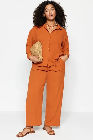 Trendyol Curve Tile Shirt Pants 2-Piece Woven Suit