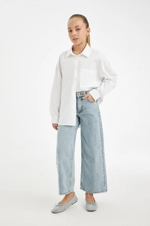 DEFACTO Girls Wide Leg Wide Leg Pocket Trousers