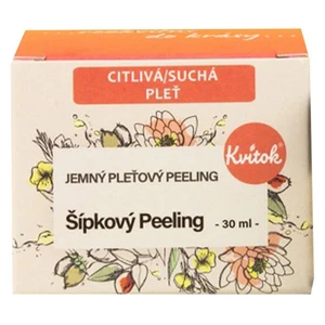 KVITOK Šípkový peeling pre citlivú pleť 30 ml, poškodený obal