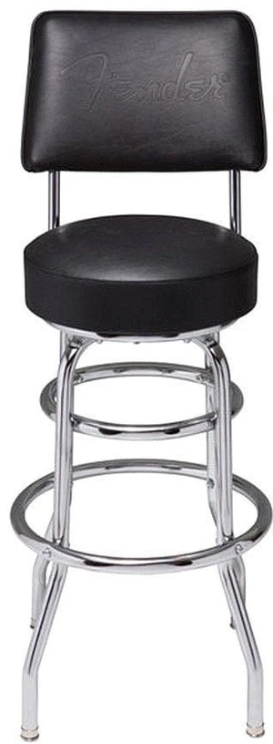 Fender 30'' Blackout Backrest Barstool Taburete de bar