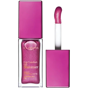 Clarins Lip Comfort Oil Shimmer olej na rty odstín 03 Funky Raspberry 7 ml