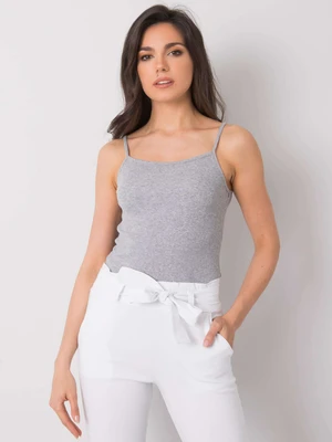 RUE PARIS Grey melange top