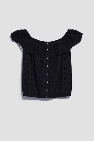 LADIES SHIRT L-KO-4035 BLACK