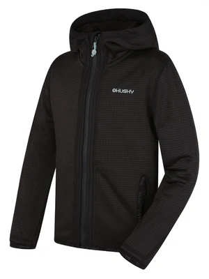 Husky  Artic Zips K black, 134 Detská mikina s kapucňou