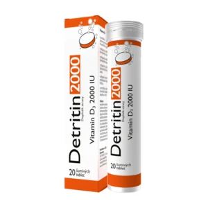 DETRITIN 2000 IU Vitamin D3 20 šumivých tablet