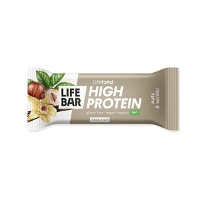 LifeFood Lifebar Protein tyčinka oříšková s vanilkou BIO 40 g