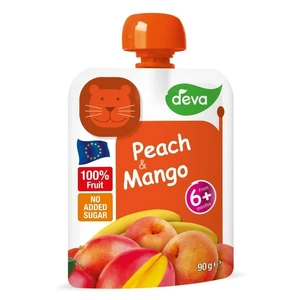 DEVA Ovocná kapsička 100% ovoce Broskev a Mango od 6.měsíce 90 g