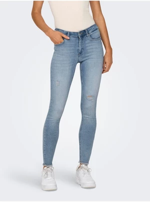 Light Blue Women's Skinny Fit Jeans ONLY Blush